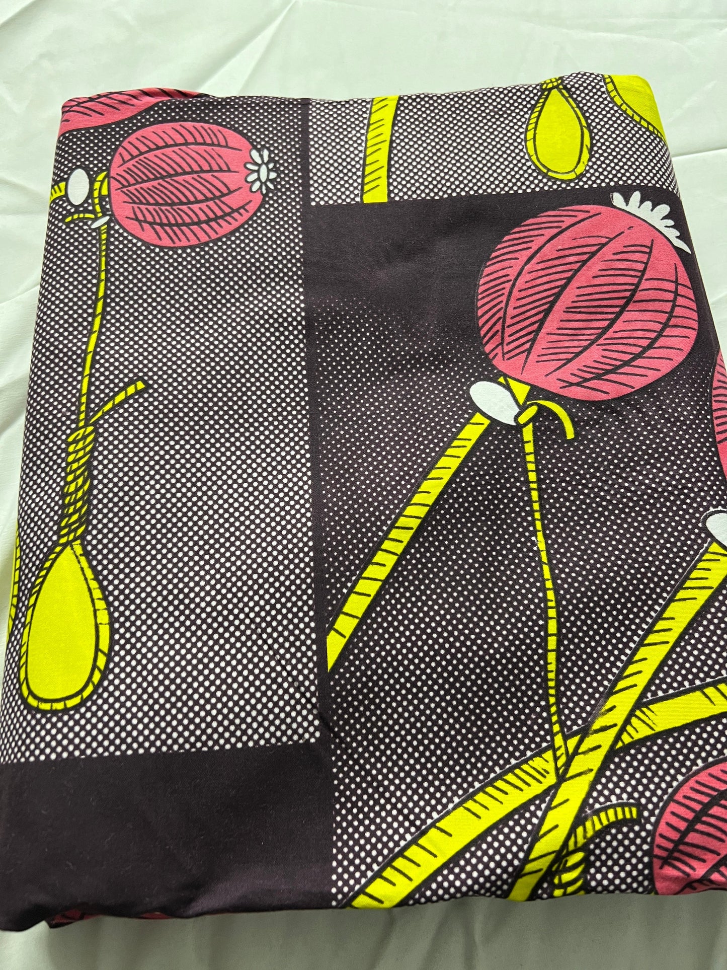 Polycotton African Fabric 6 Yards Soft Ankara Wax Print Material