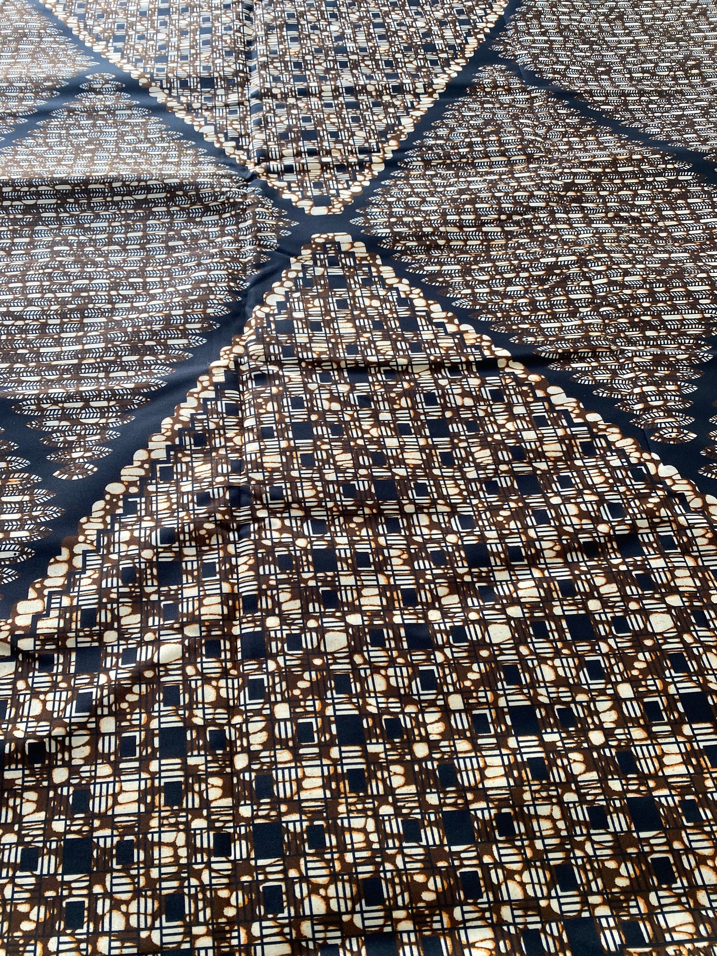 Polycotton African Fabric 6 Yards Soft Ankara Wax Print Material