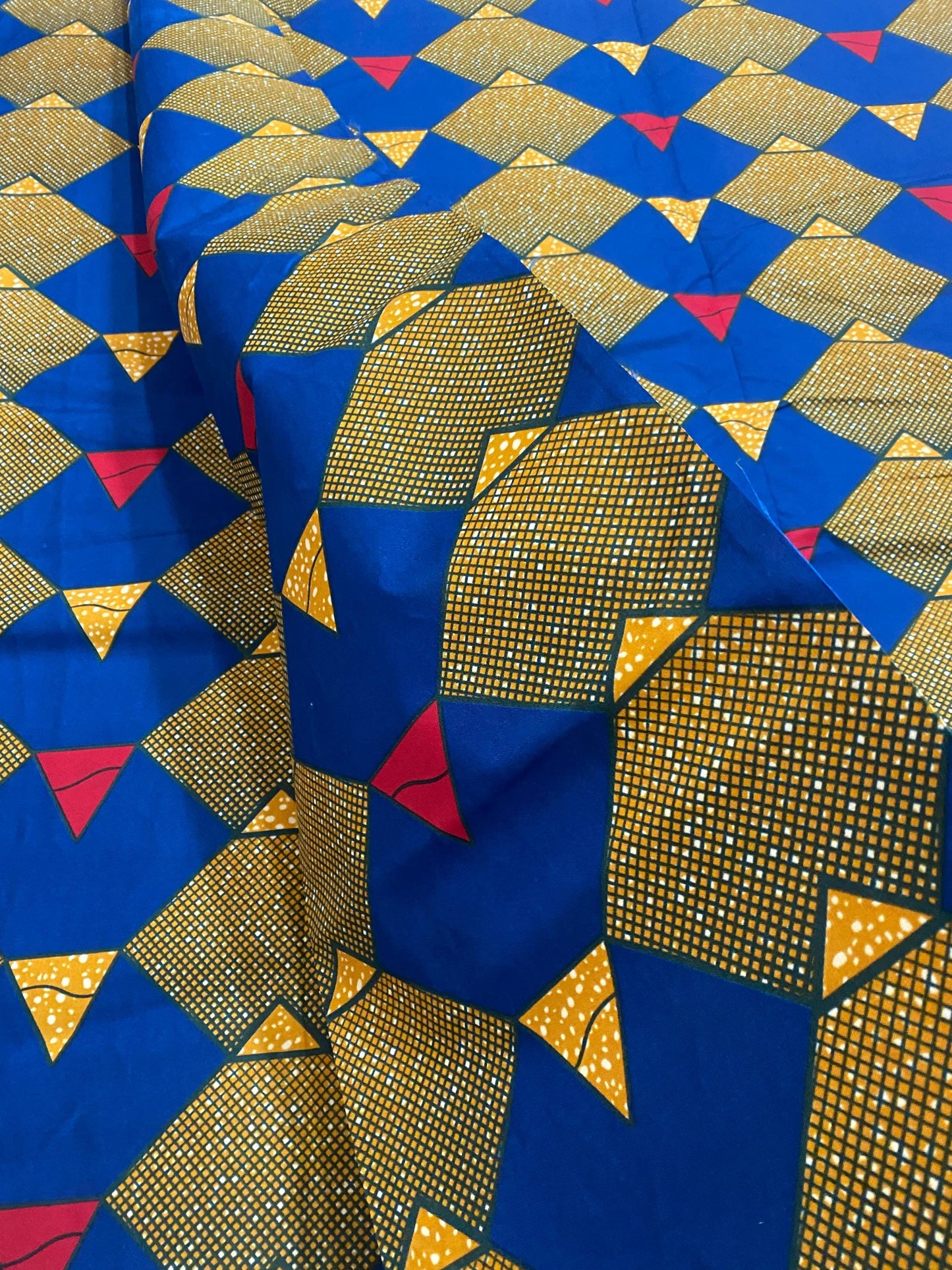 Polycotton African Fabric 6 Yards Soft Ankara Wax Print Material