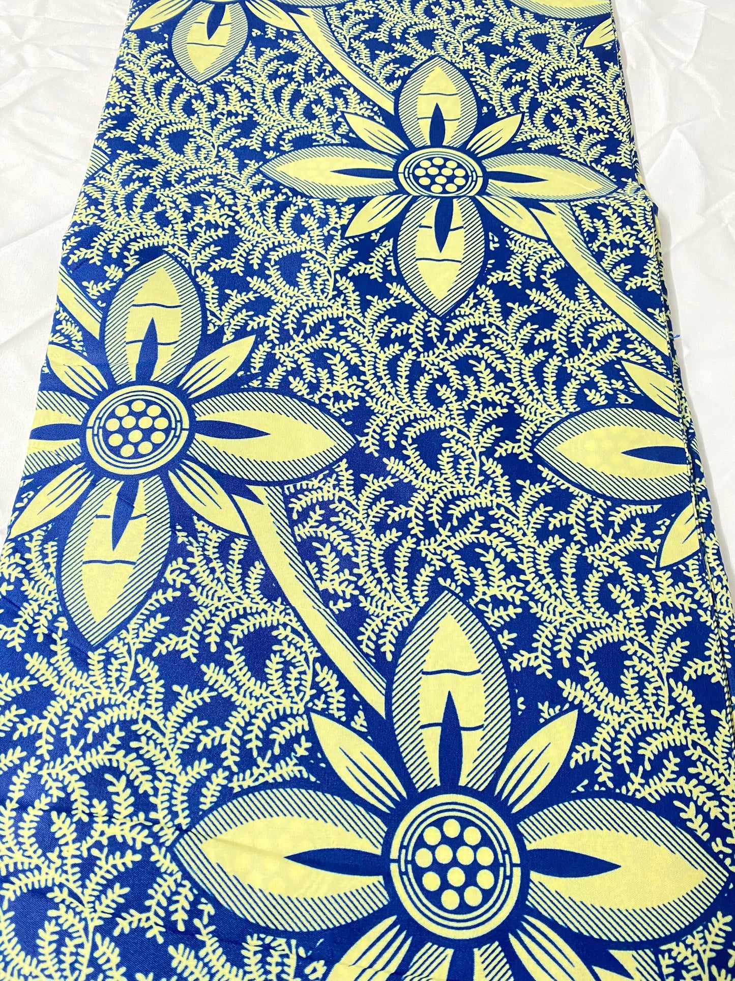 Polycotton African Fabric 6 Yards Soft Ankara Wax Print Material