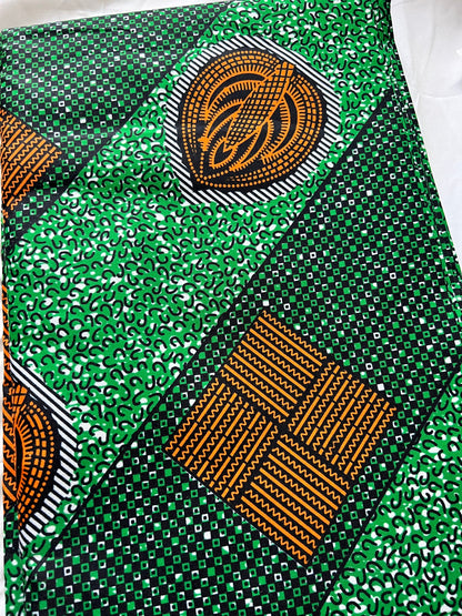 Polycotton African Fabric 6 Yards Soft Ankara Wax Print Material