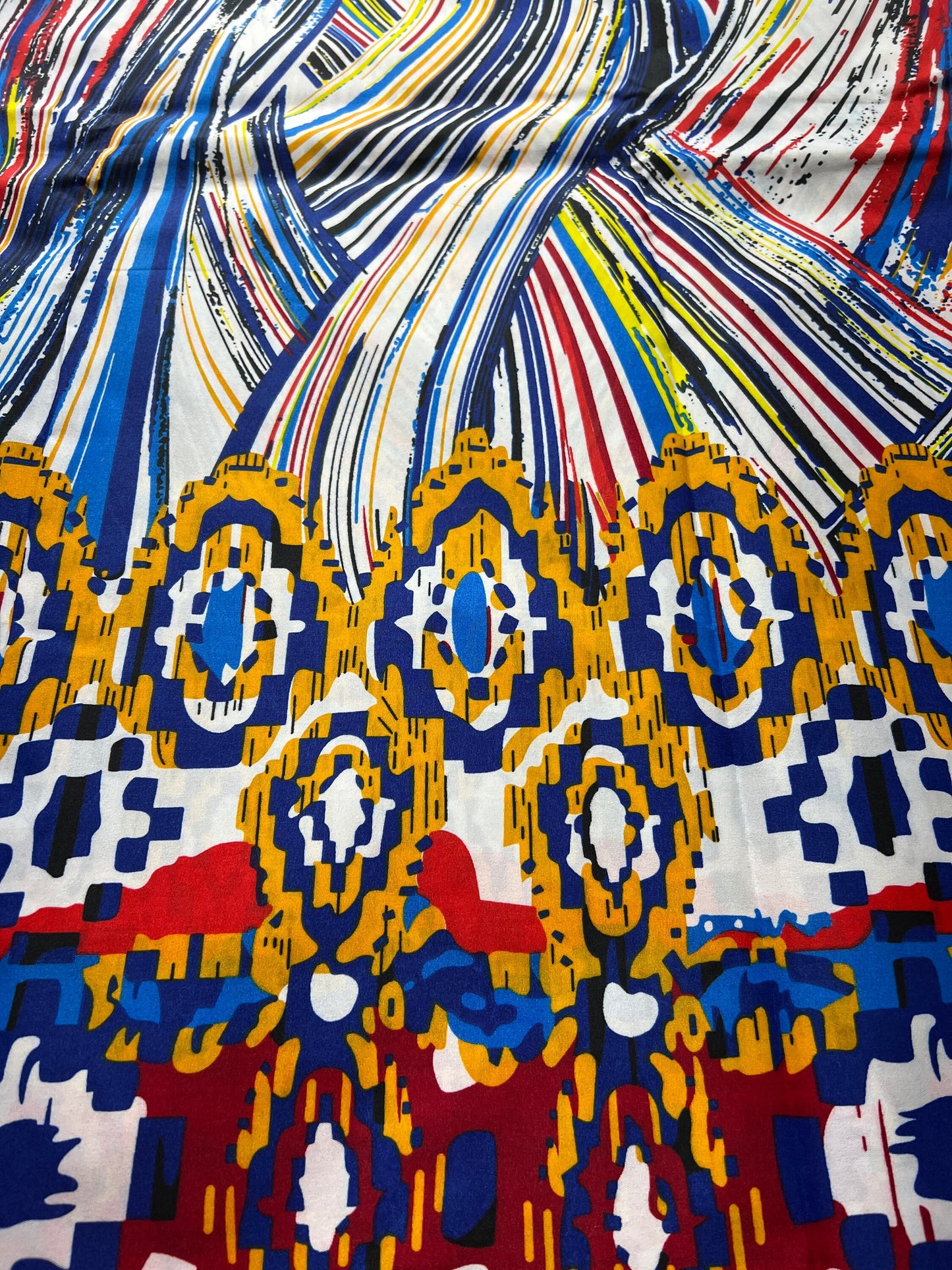 Polycotton African Fabric 6 Yards Soft Ankara Wax Print Material