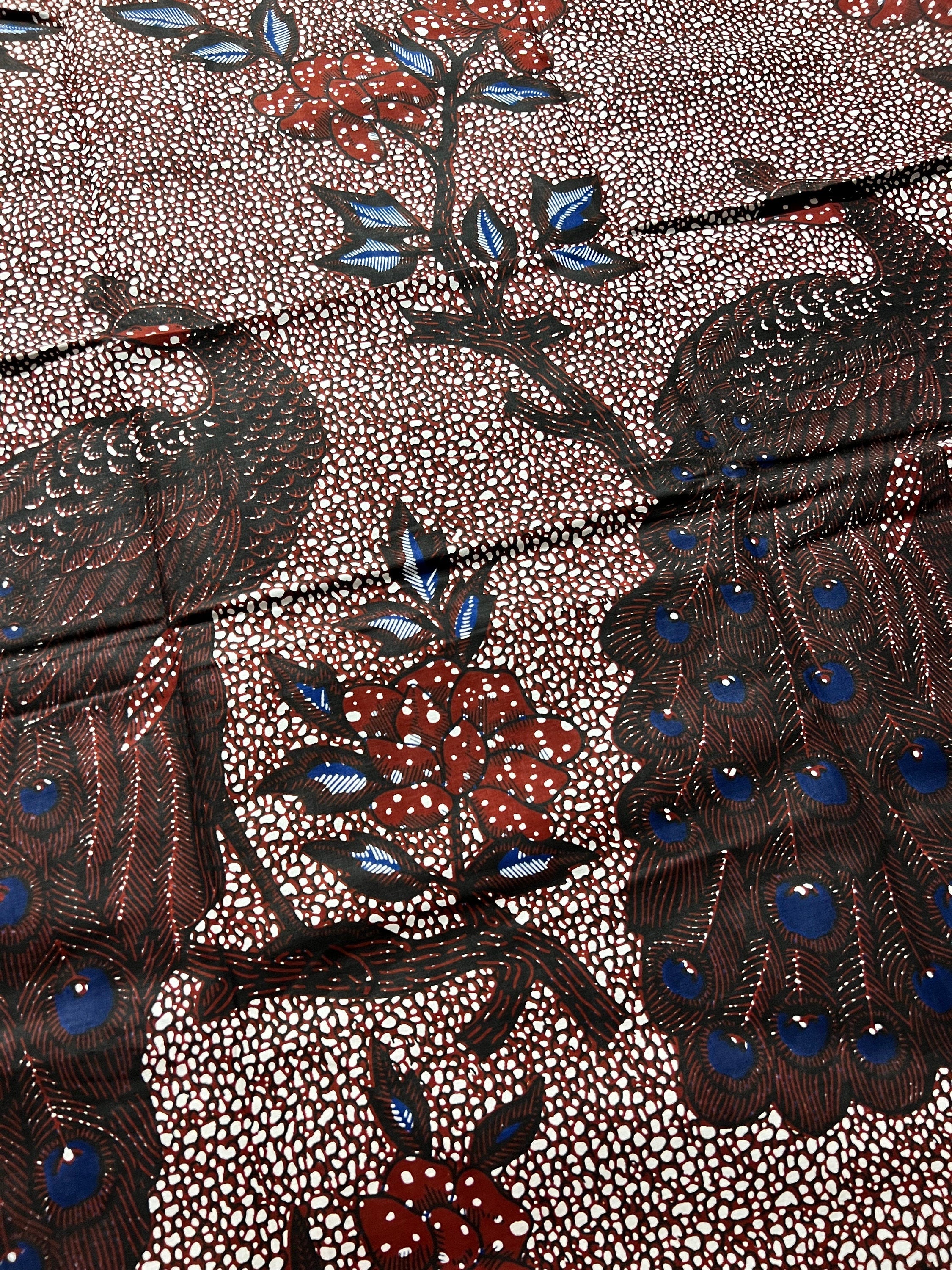 6 Yards 100% Cotton Ankara Wax Print Fabric African Print for Dressmaking, Quilting & Home Décor