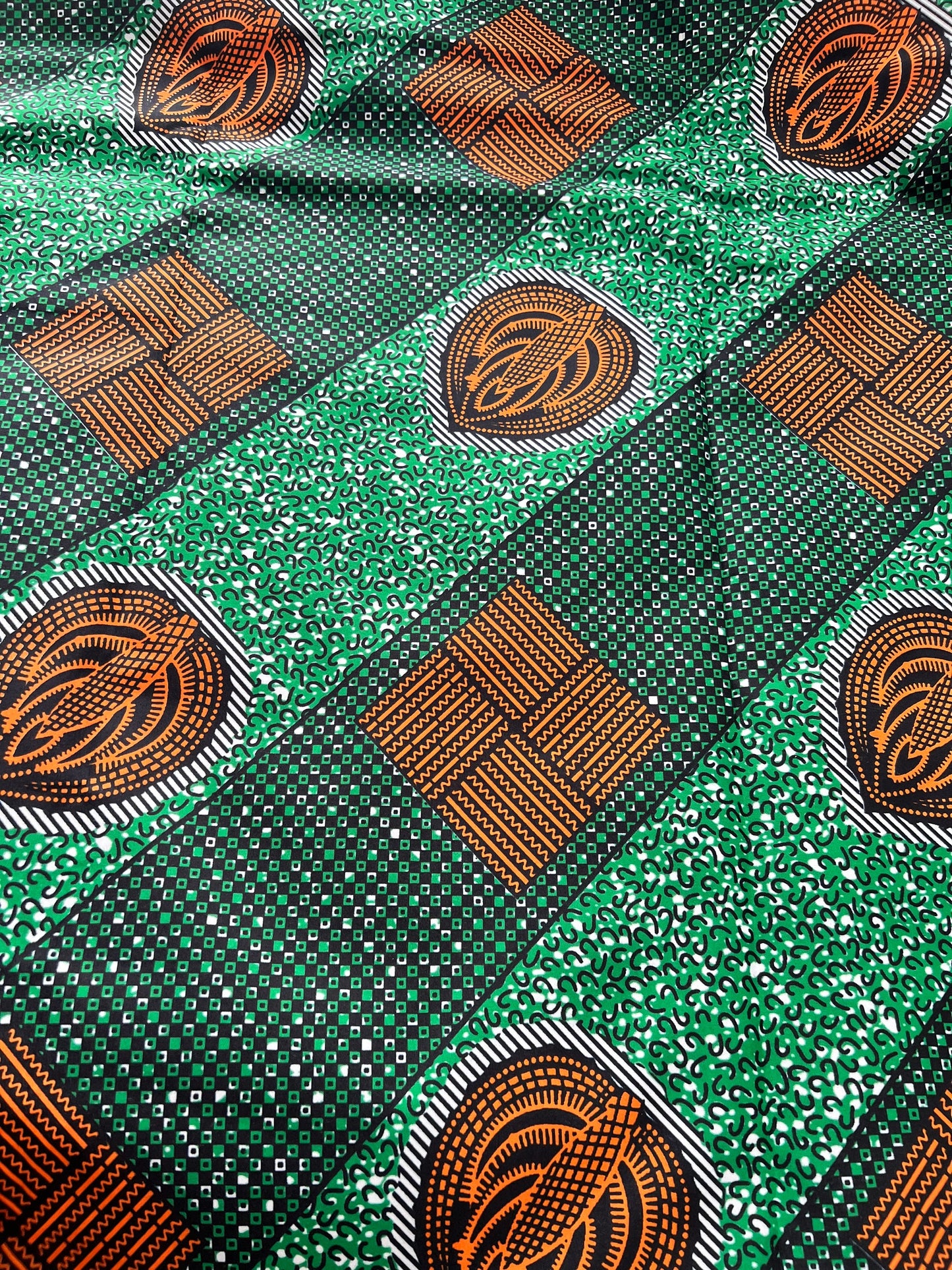 Polycotton African Fabric 6 Yards Soft Ankara Wax Print Material