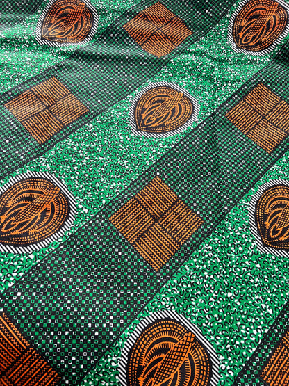 Polycotton African Fabric 6 Yards Soft Ankara Wax Print Material