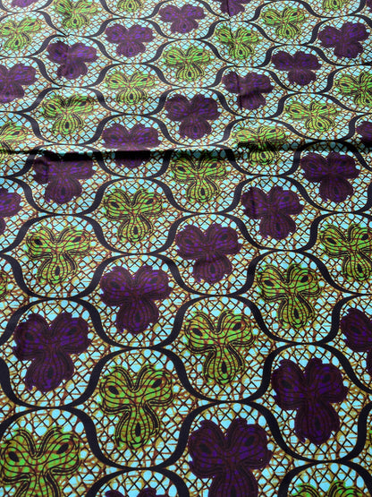 Polycotton African Fabric 6 Yards Soft Ankara Wax Print Material