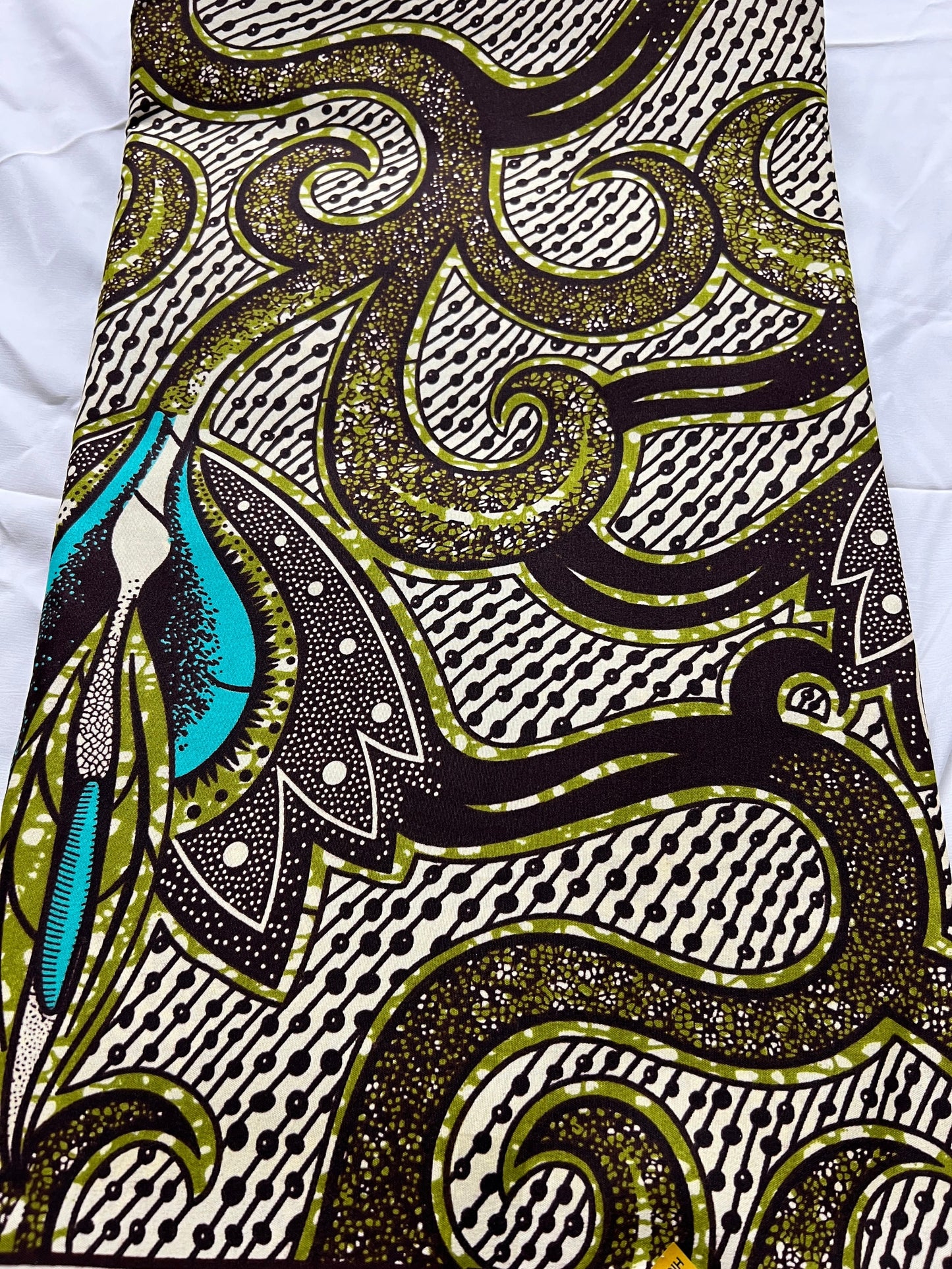 Polycotton African Fabric 6 Yards Soft Ankara Wax Print Material