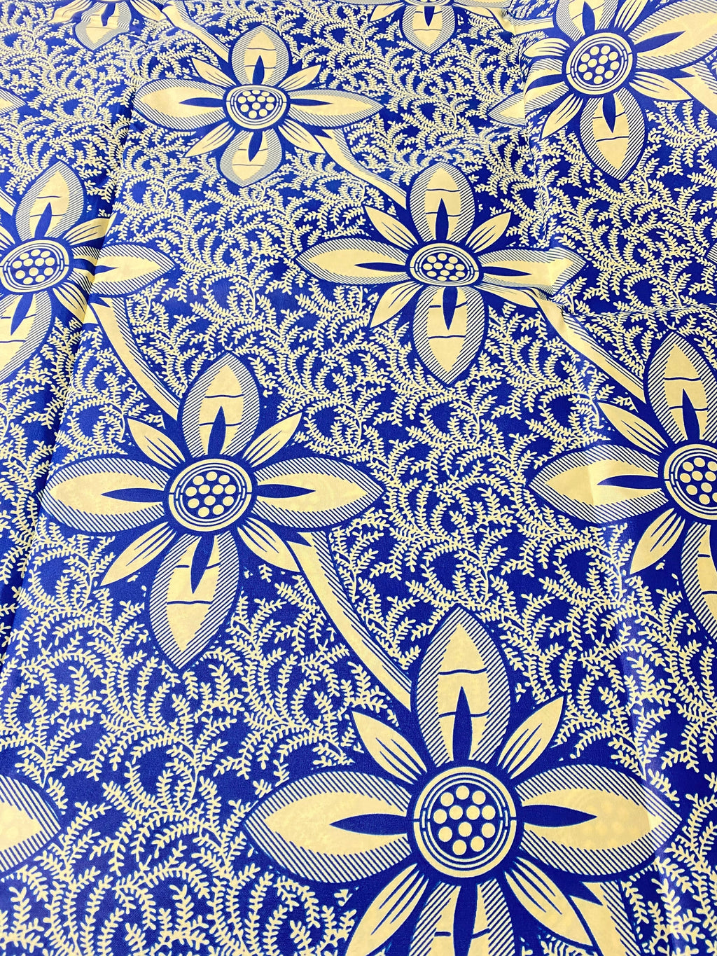 Polycotton African Fabric 6 Yards Soft Ankara Wax Print Material