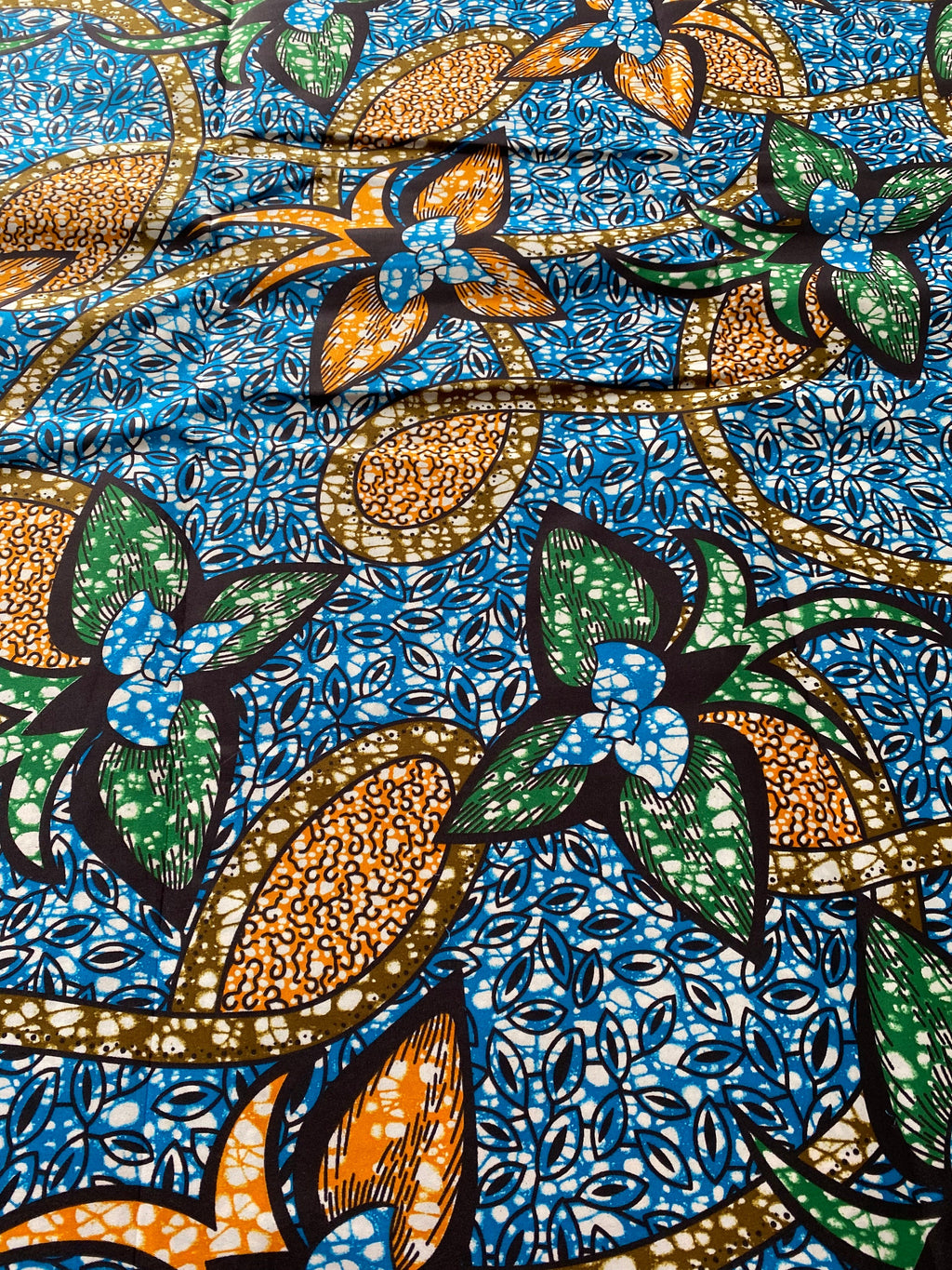 Polycotton African Fabric 6 Yards Soft Ankara Wax Print Material