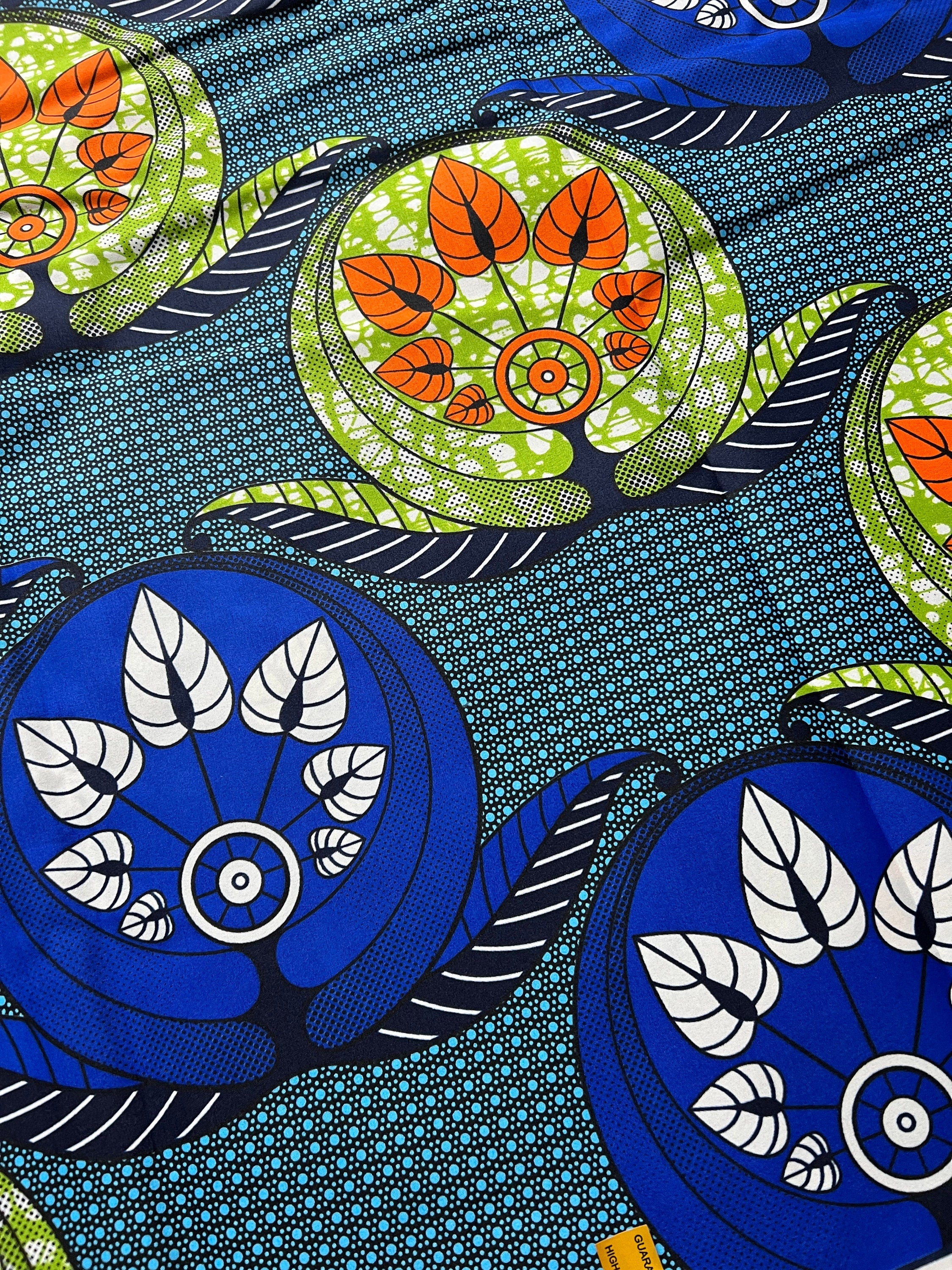 Polycotton African Fabric 6 Yards Soft Ankara Wax Print Material