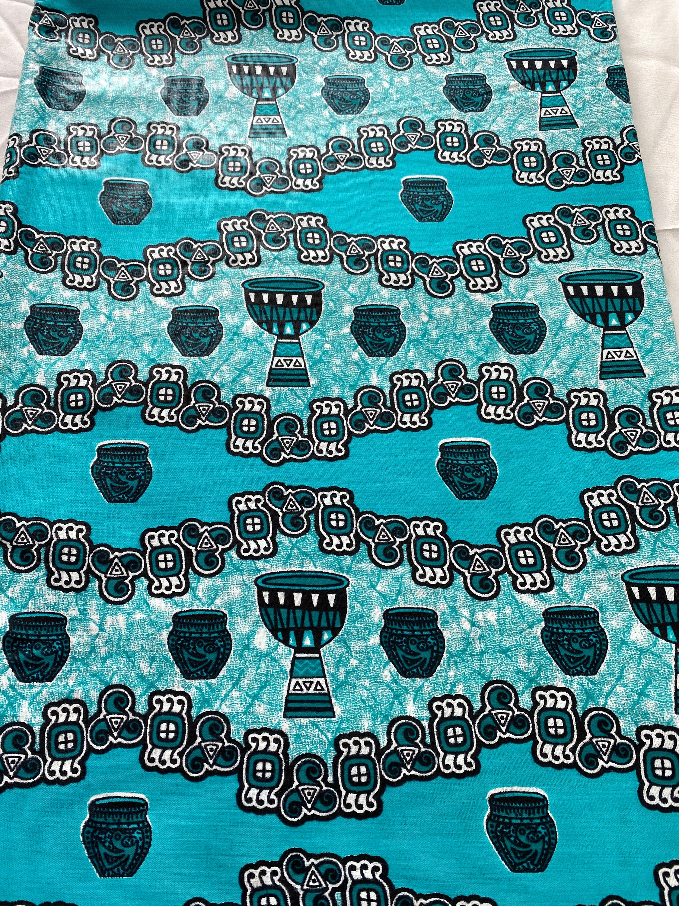 Mud Print Fabric 6 Yards African Tribal Wax Print Cloth