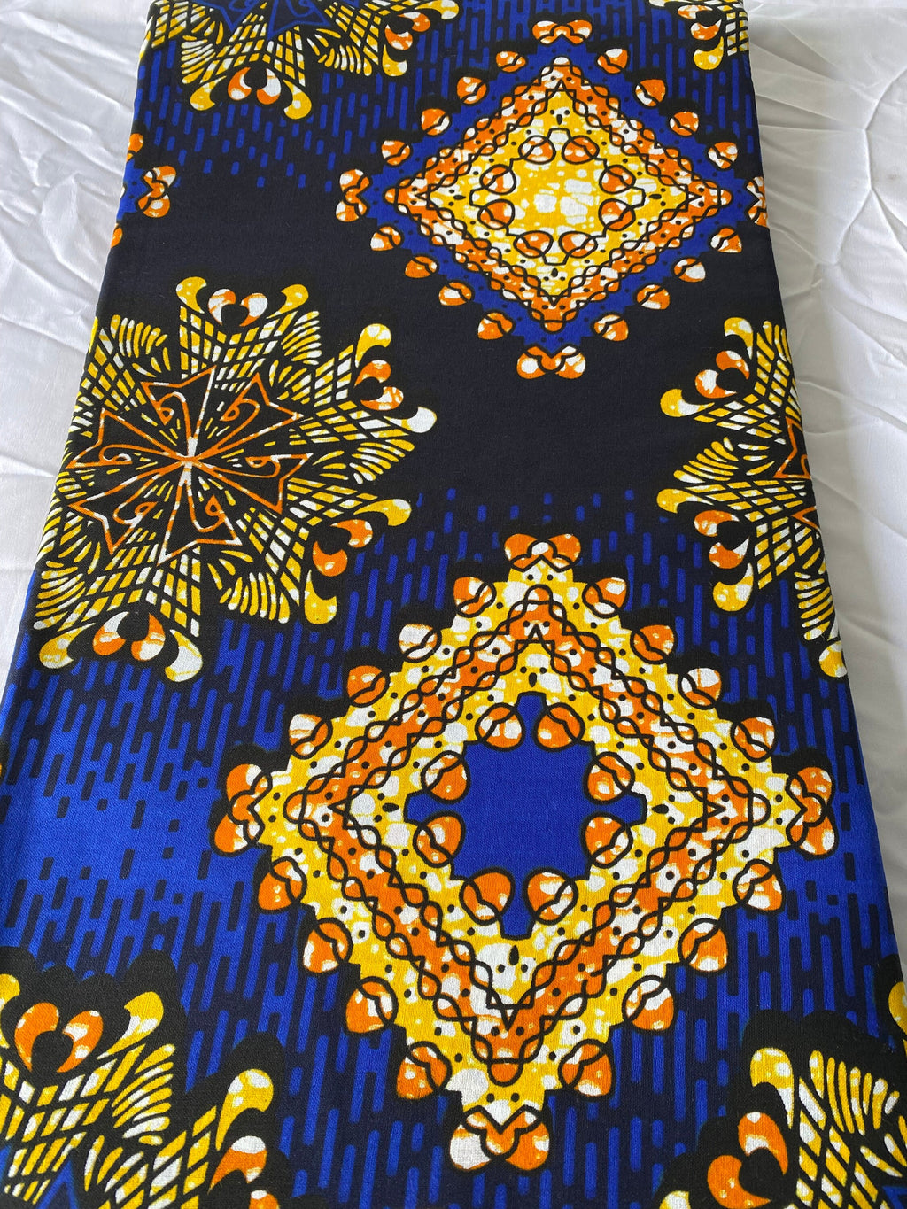 Bold Ankara African Print Fabric: 6 Yards 100% Cotton Wax Print