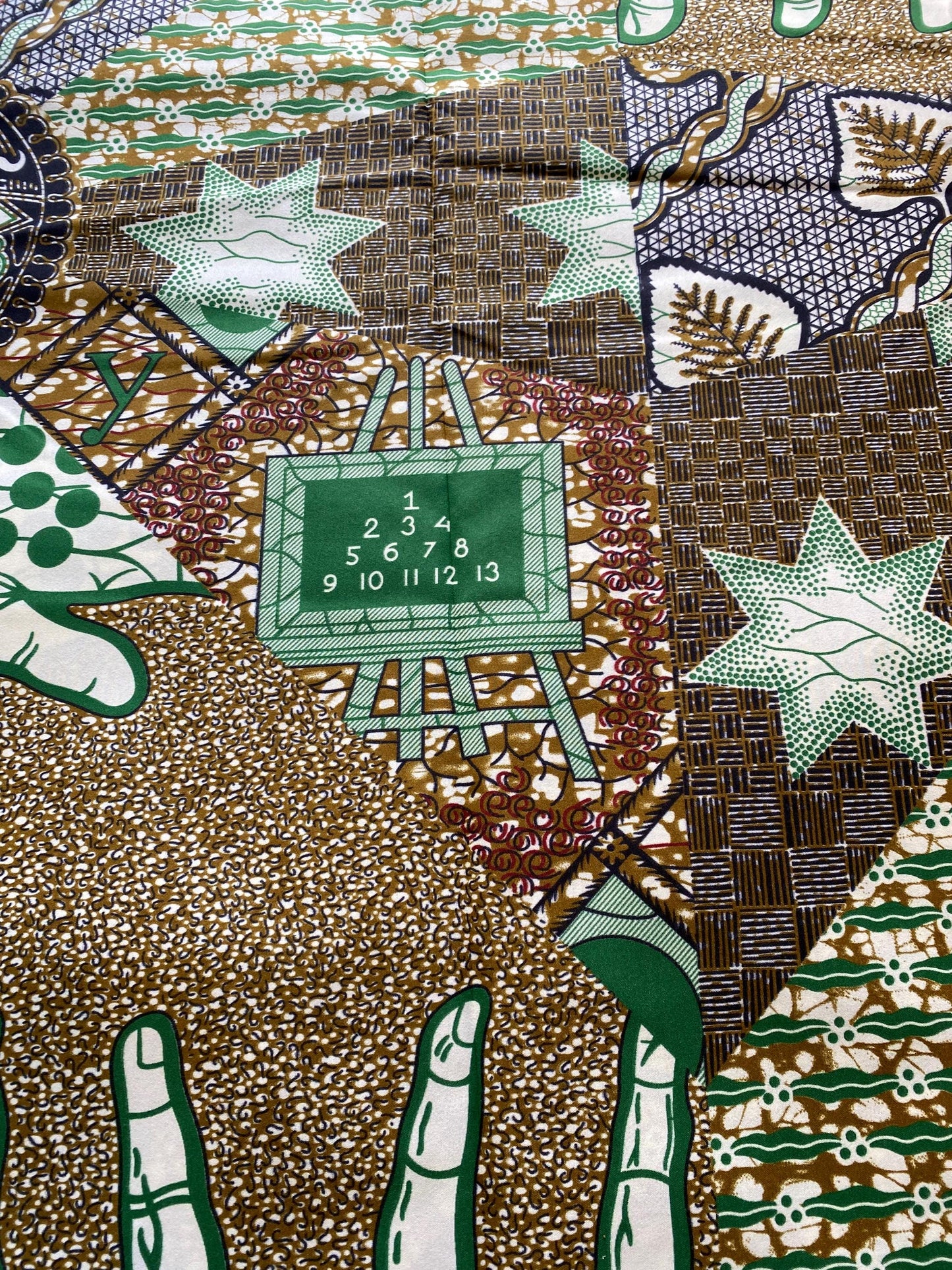 Polycotton African Fabric 6 Yards Soft Ankara Wax Print Material