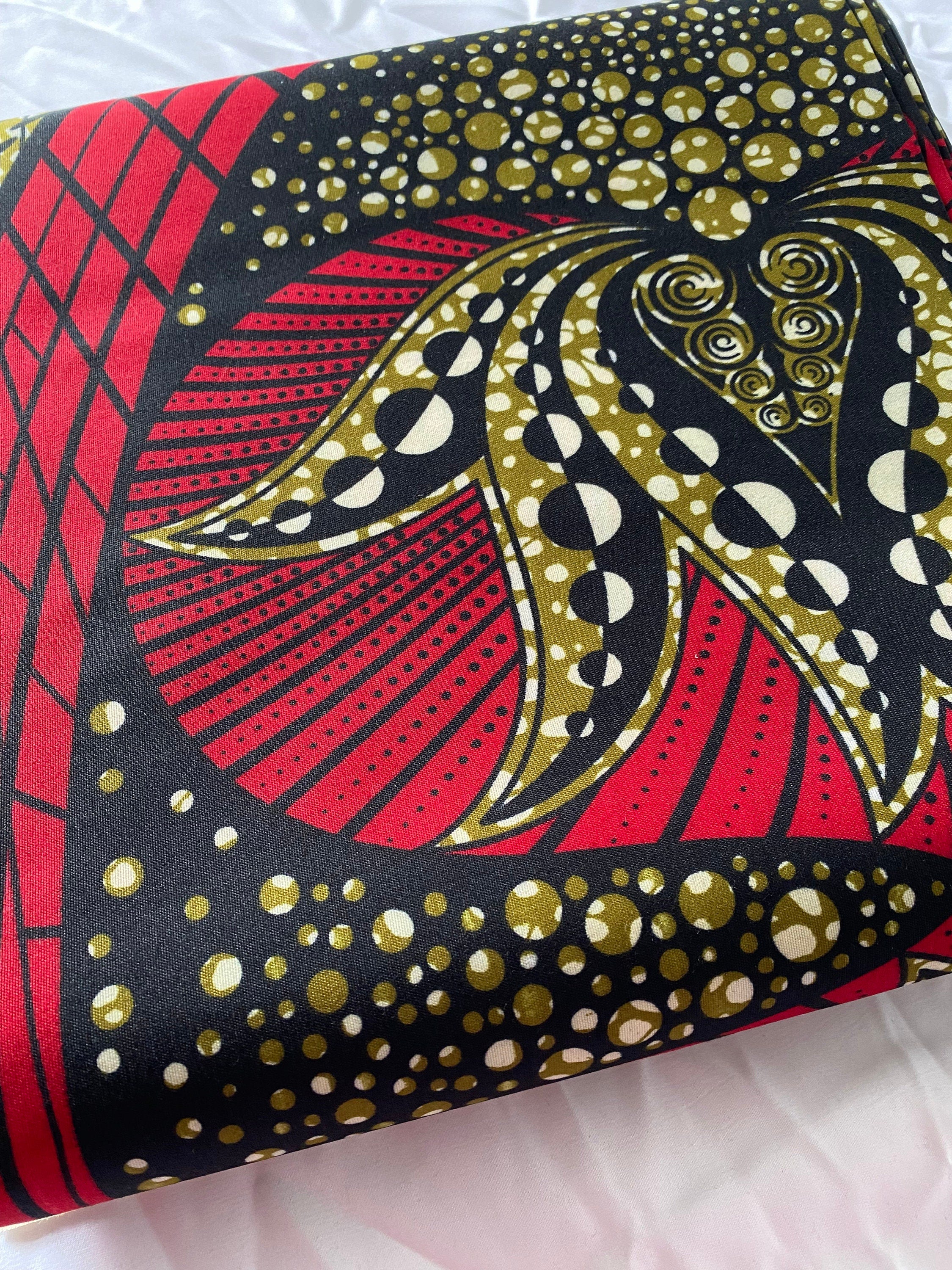 Polycotton African Fabric 6 Yards Soft Ankara Wax Print Material