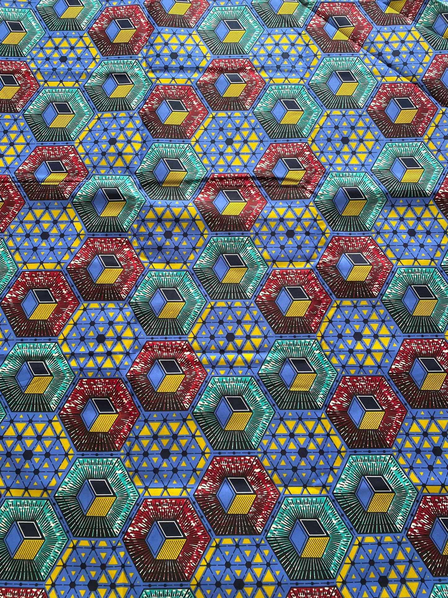 Polycotton African Fabric 6 Yards Soft Ankara Wax Print Material