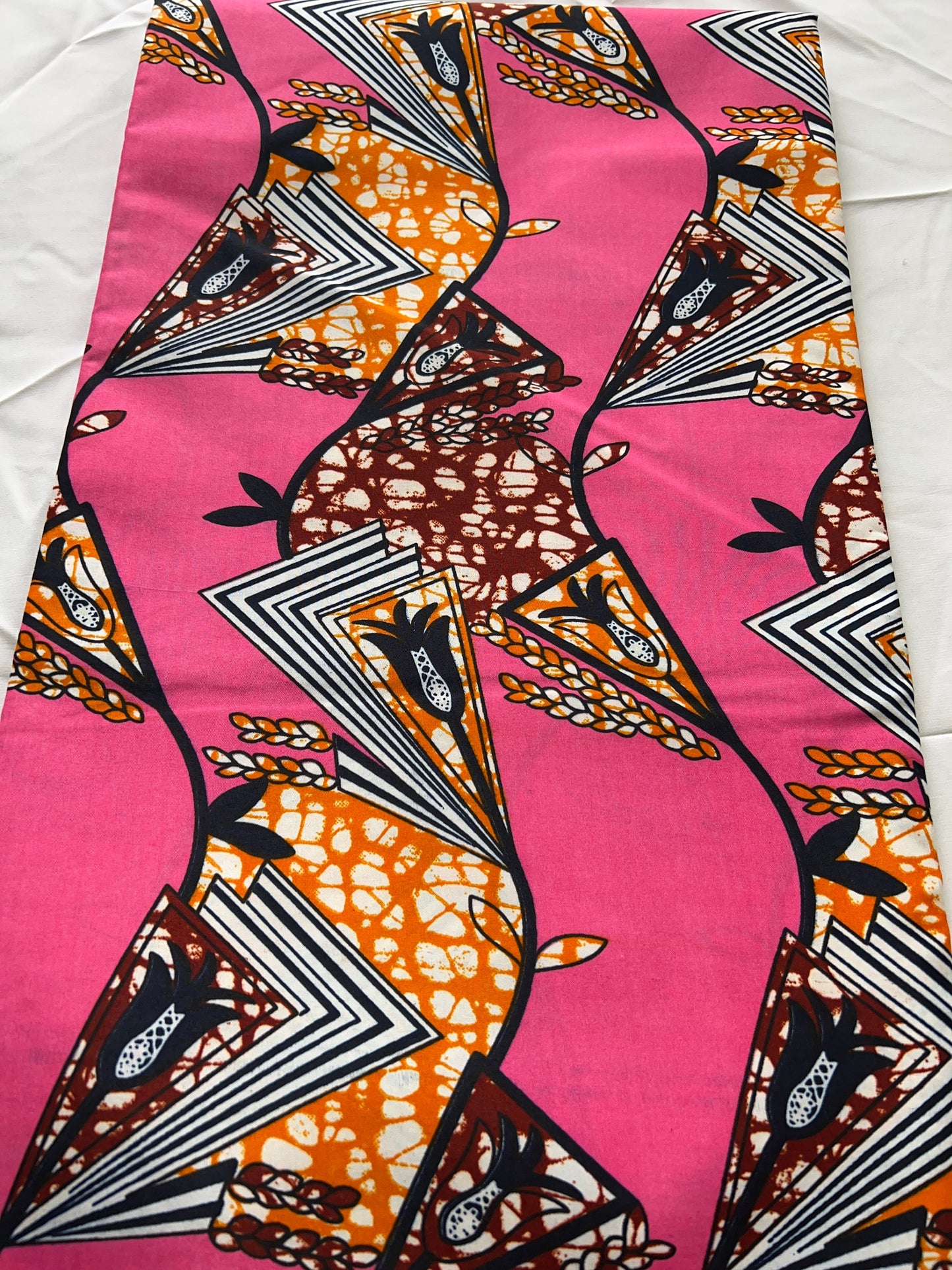 Polycotton African Fabric 6 Yards Soft Ankara Wax Print Material