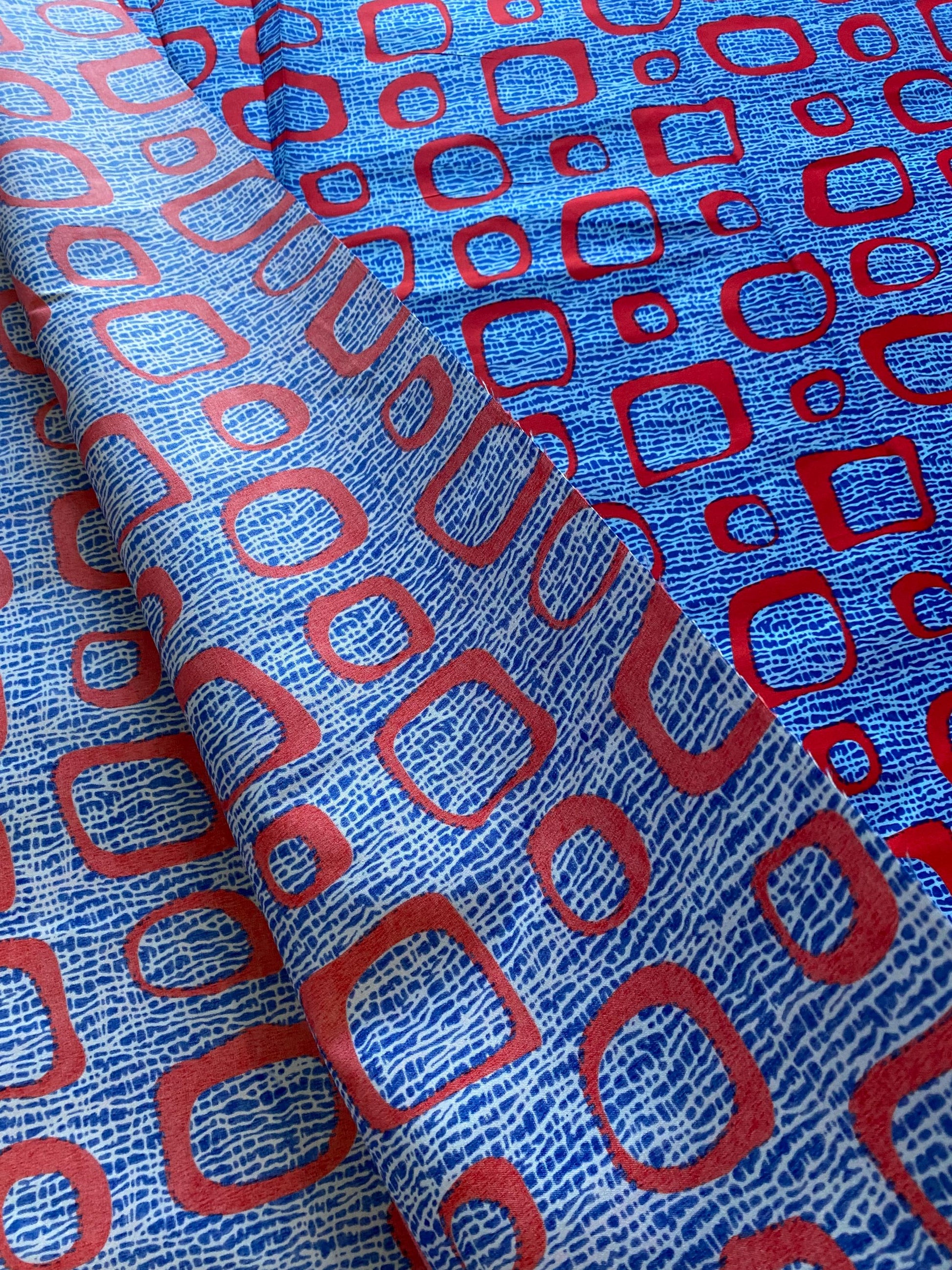 Polycotton African Fabric 6 Yards Soft Ankara Wax Print Material