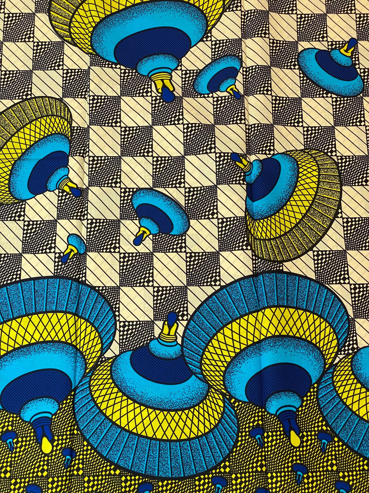 100% Cotton African Wax Fabric Image