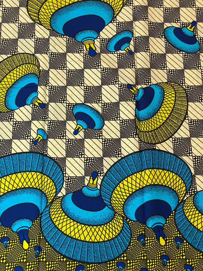 100% Cotton African Wax Fabric Image