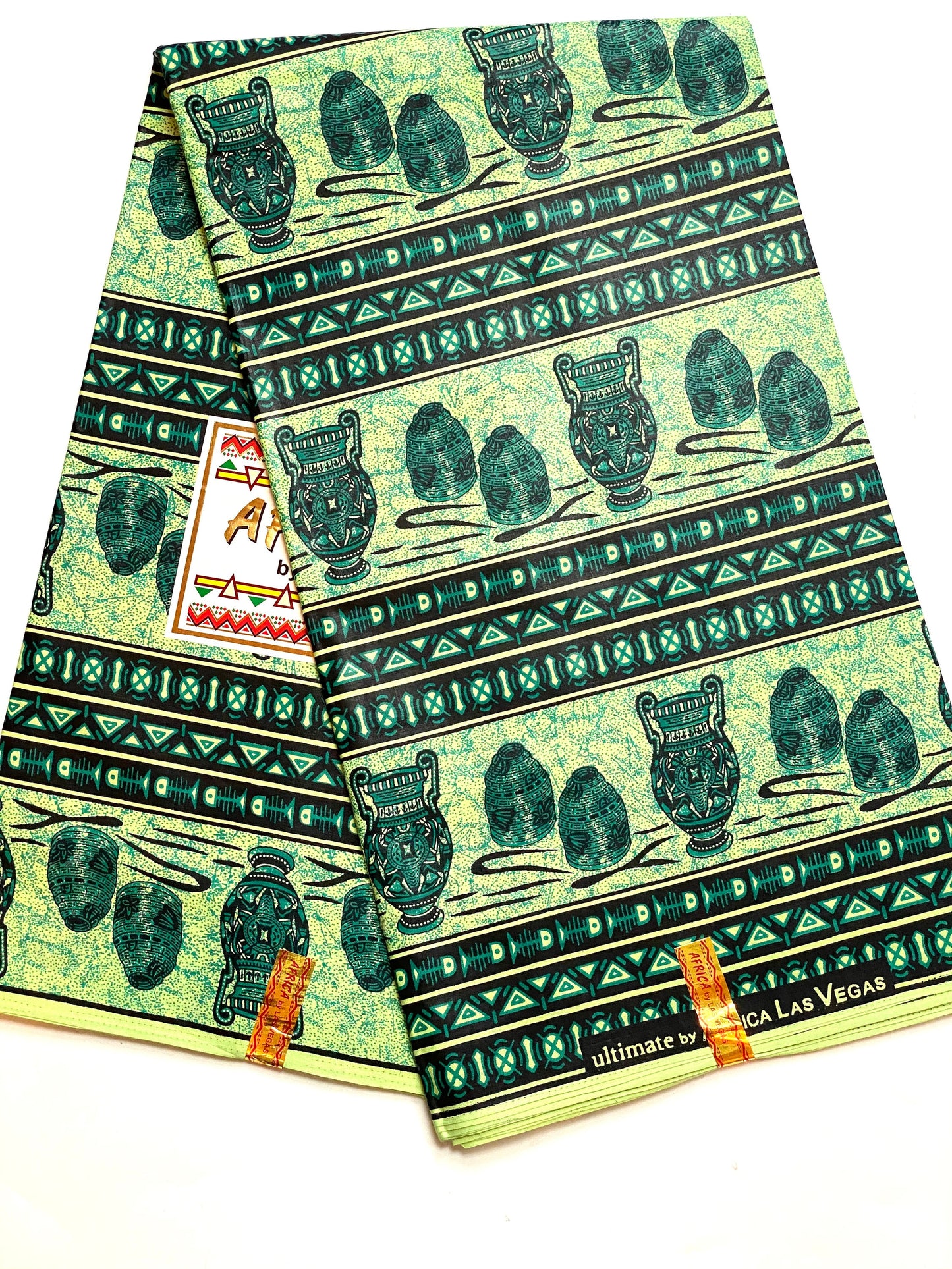 100% Cotton African Wax Fabric Image