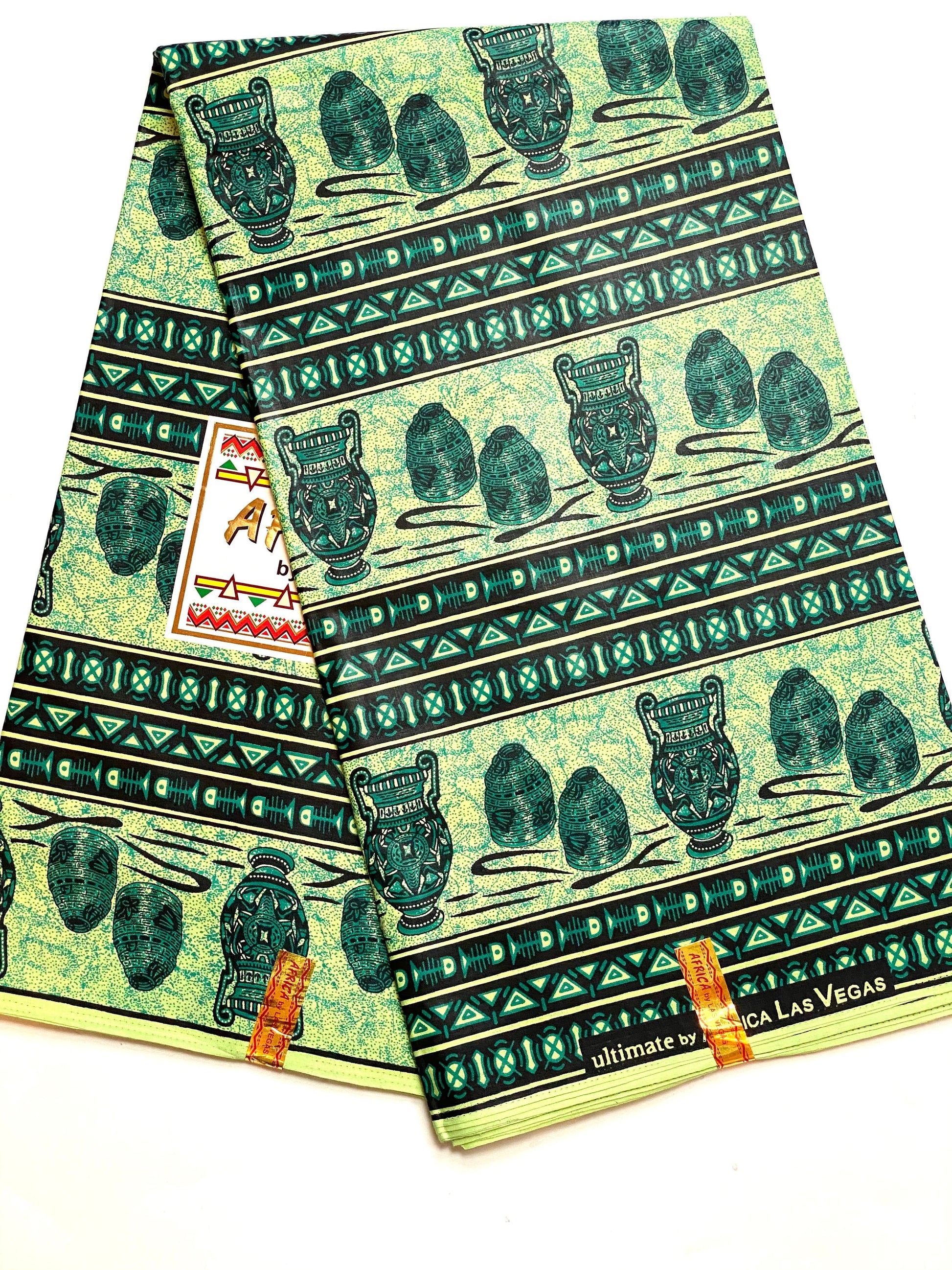 100% Cotton African Wax Fabric Image