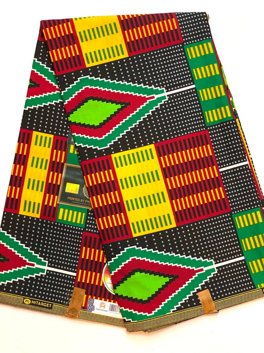 Genuine Kente top supreme wax African fabric.