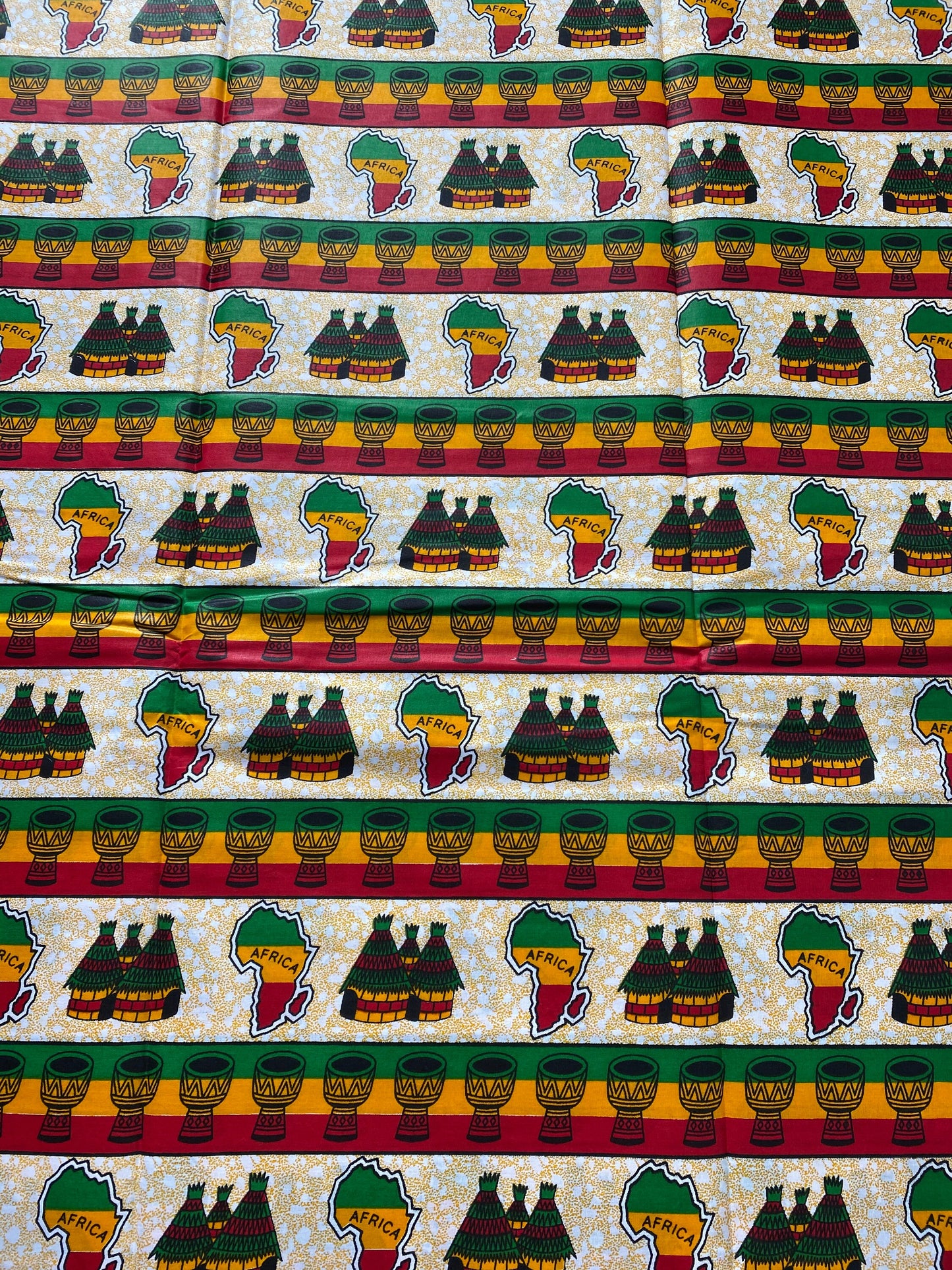Mud Print Fabric 6 Yards African Tribal Wax Print Cloth 