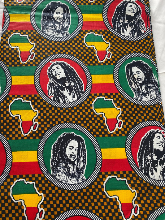 Mud Print Fabric 6 Yards African Tribal Wax Print Cloth 