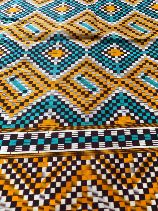 Polycotton African Fabric 6 Yards Soft Ankara Wax Print Material