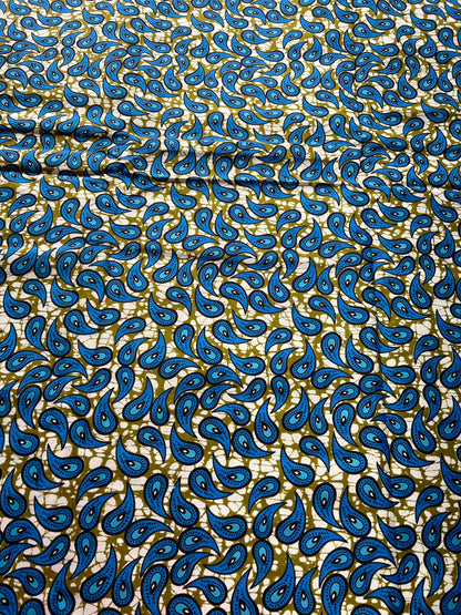 Polycotton African Fabric 6 Yards Soft Ankara Wax Print Material