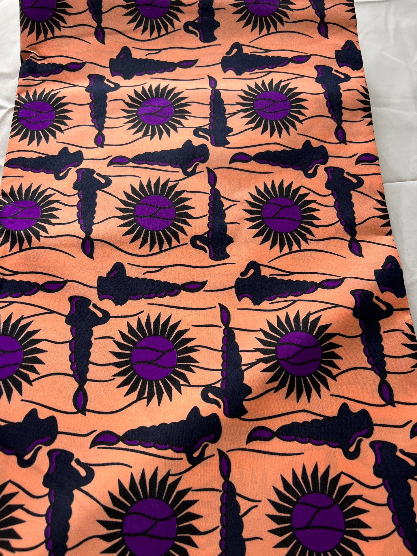 Polycotton African Fabric 6 Yards Soft Ankara Wax Print Material