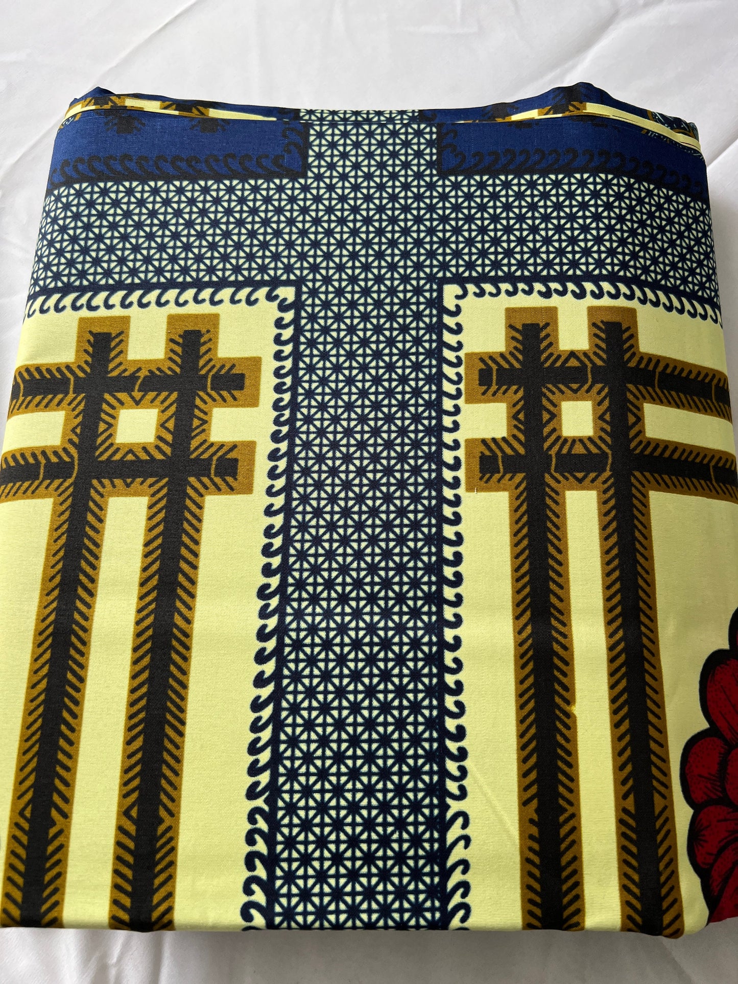 Polycotton African Fabric 6 Yards Soft Ankara Wax Print Material