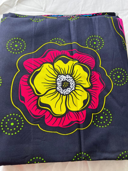 100% Cotton African Wax Fabric Image