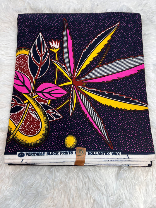 100% Cotton African Wax Fabric Image