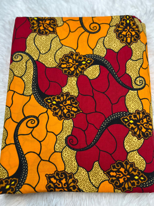 100% Cotton African Wax Fabric Image