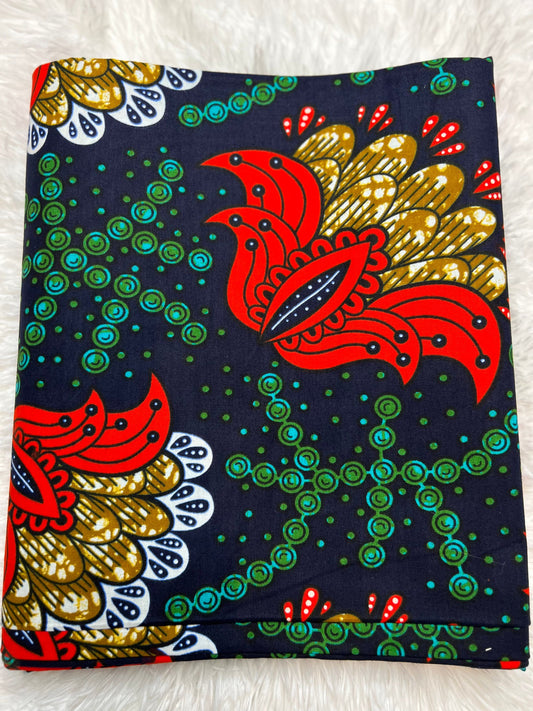 100% Cotton African Wax Fabric Image