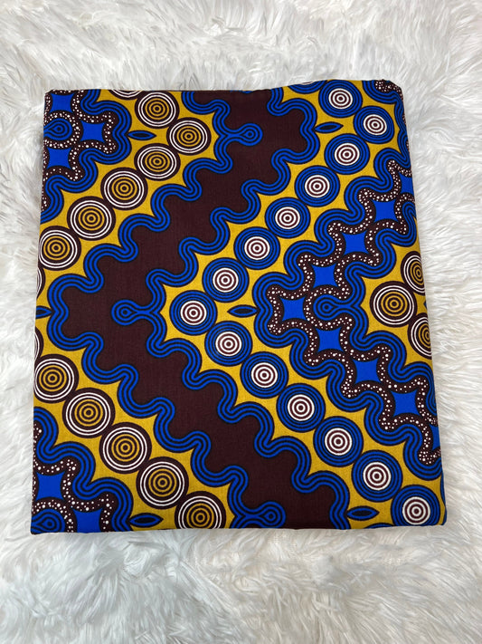 100% Cotton African Wax Fabric Image
