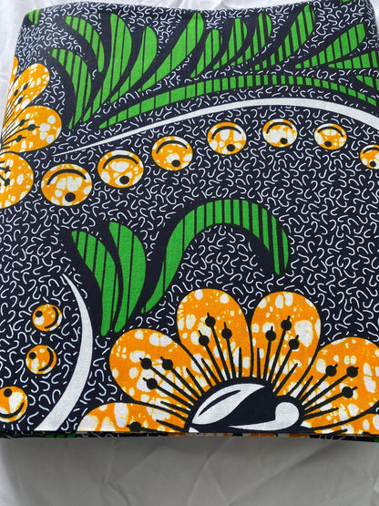 100% Cotton African Wax Fabric Image
