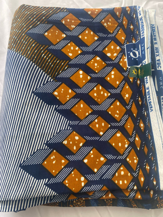 100% Cotton African Wax Fabric Image