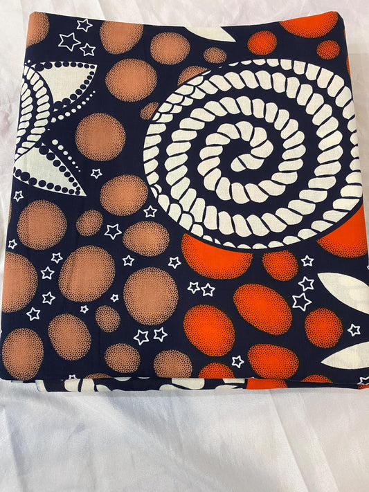 100% Cotton African Wax Fabric Image