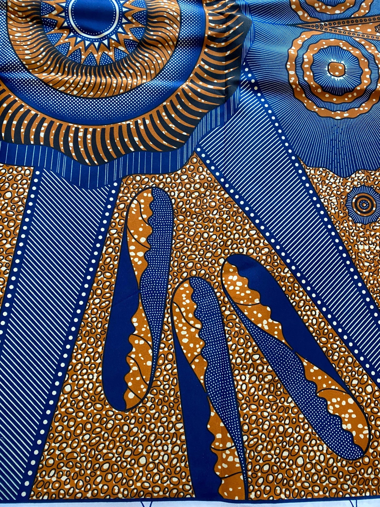 Polycotton African Fabric 6 Yards Soft Ankara Wax Print Material