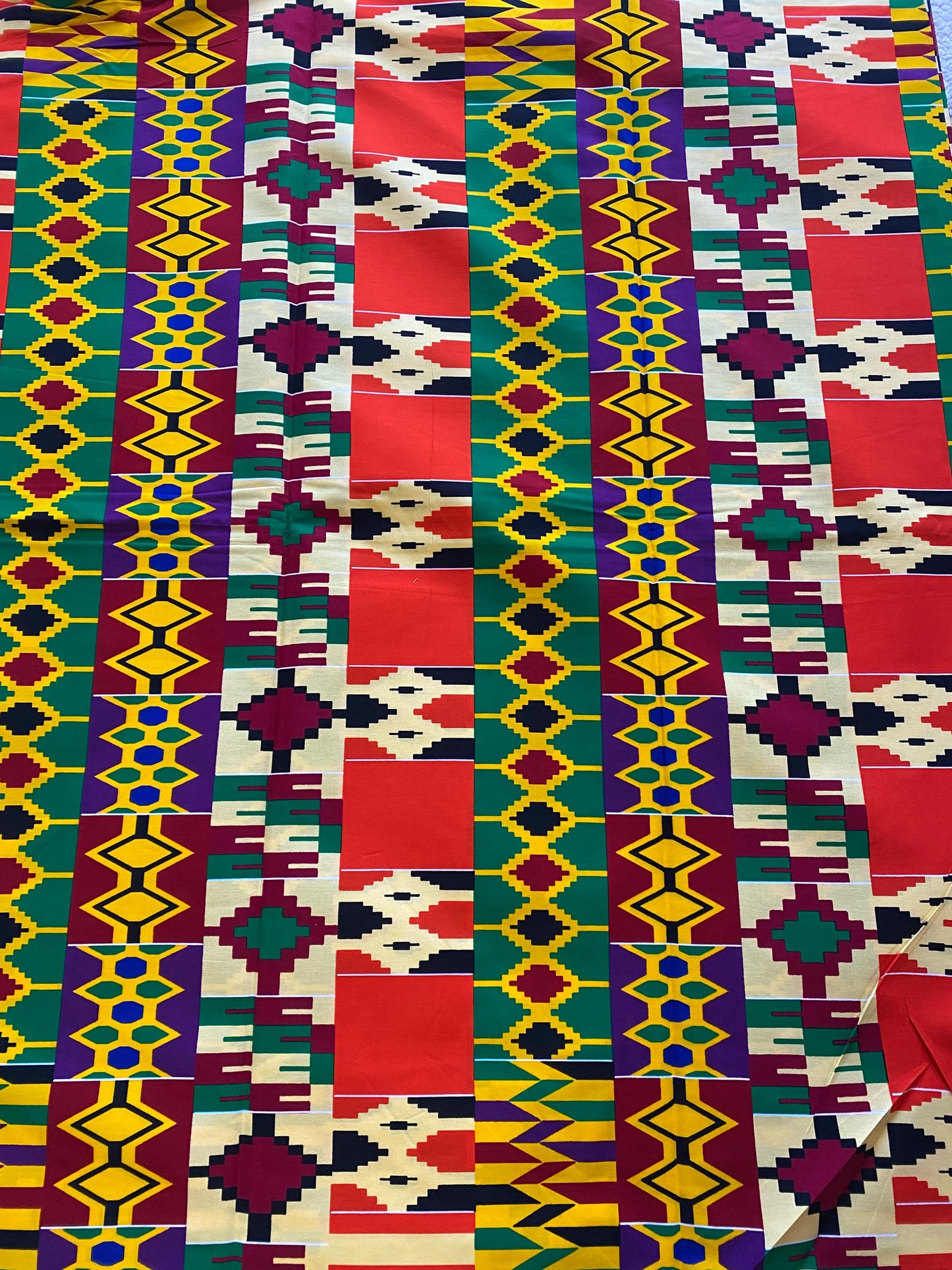 Kente Fabric 6 Yards African Kente Cloth 