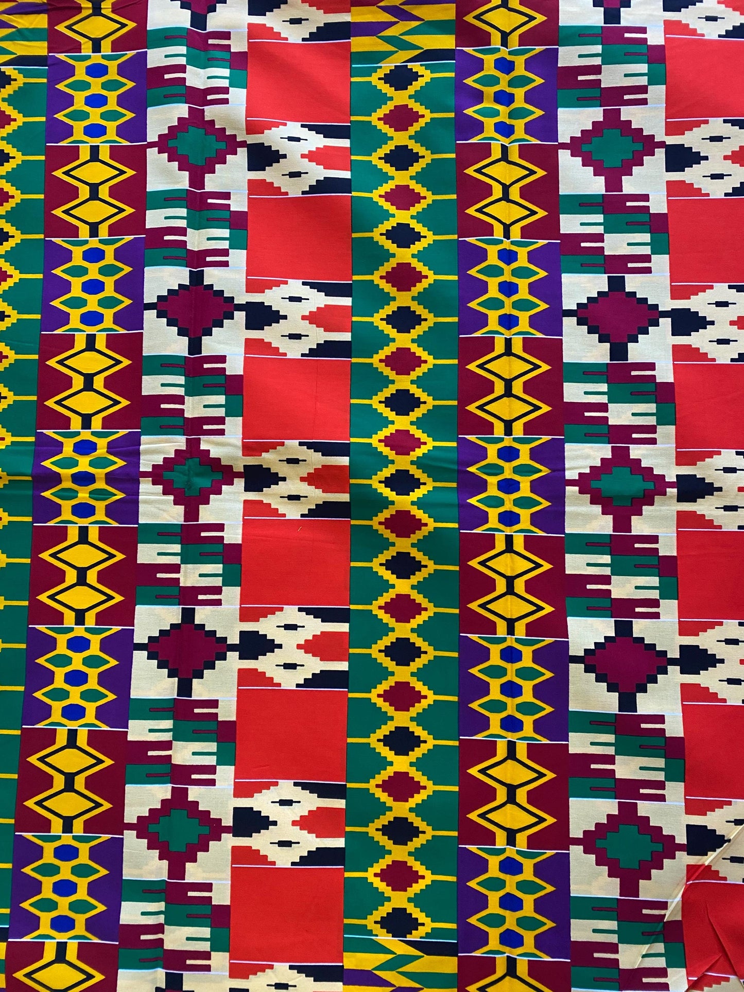 Kente Fabric 6 Yards African Kente Cloth 
