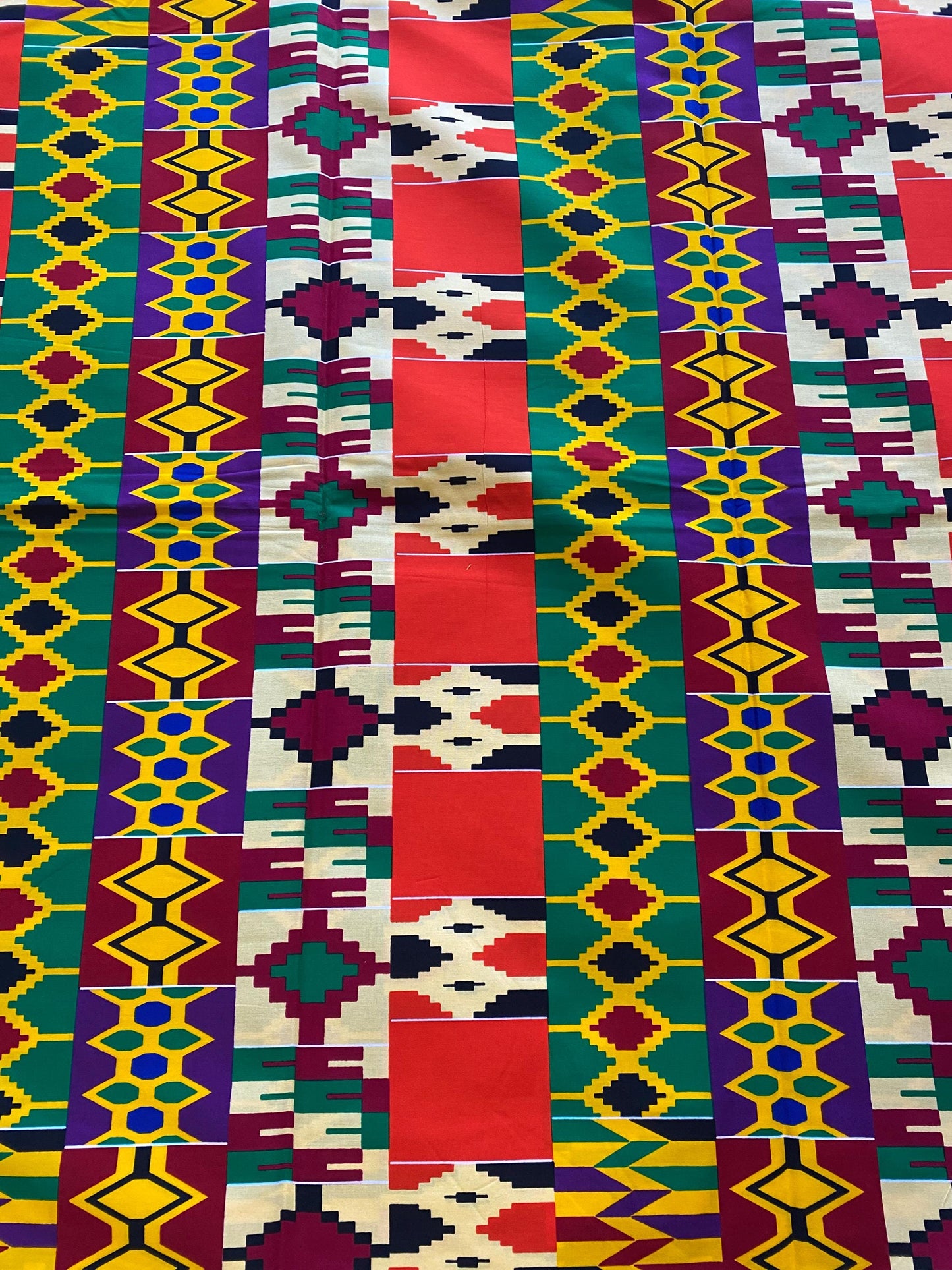 Kente Fabric 6 Yards African Kente Cloth 