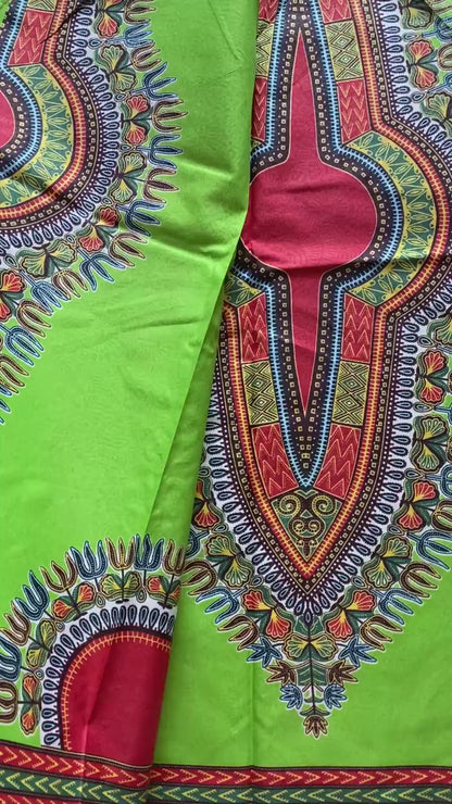 Ankara Wax Fabric Print - Daviva Dashiki Angelina African Cotton, 6 Yards