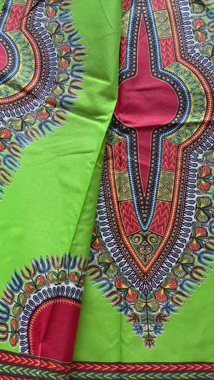 Ankara Wax Fabric Print - Daviva Dashiki Angelina African Cotton, 6 Yards