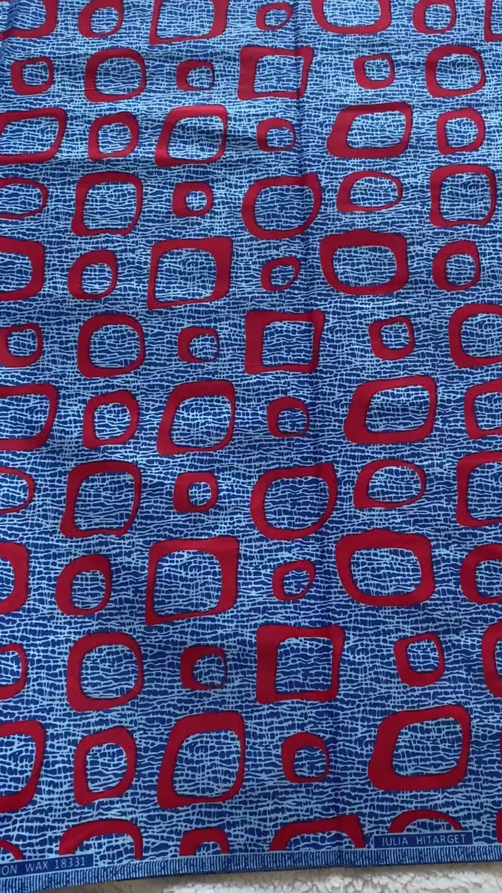 Polycotton African Fabric 6 Yards Soft Ankara Wax Print Material